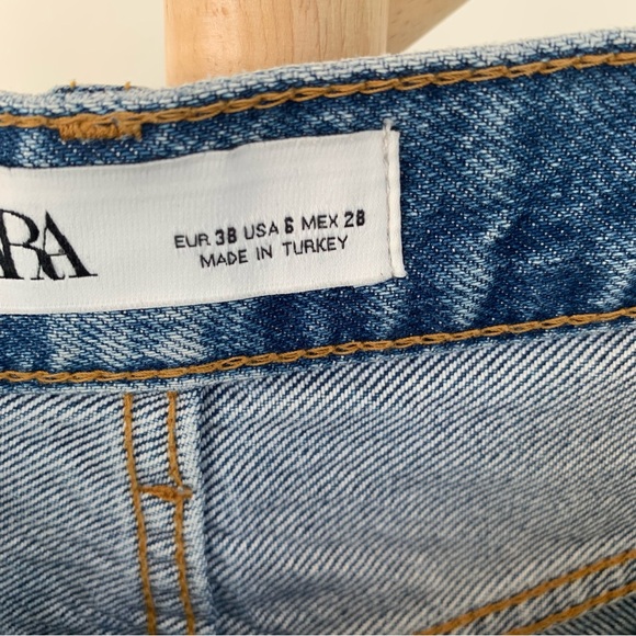 Zara High Rise Jean Shorts - Picture 3 of 5